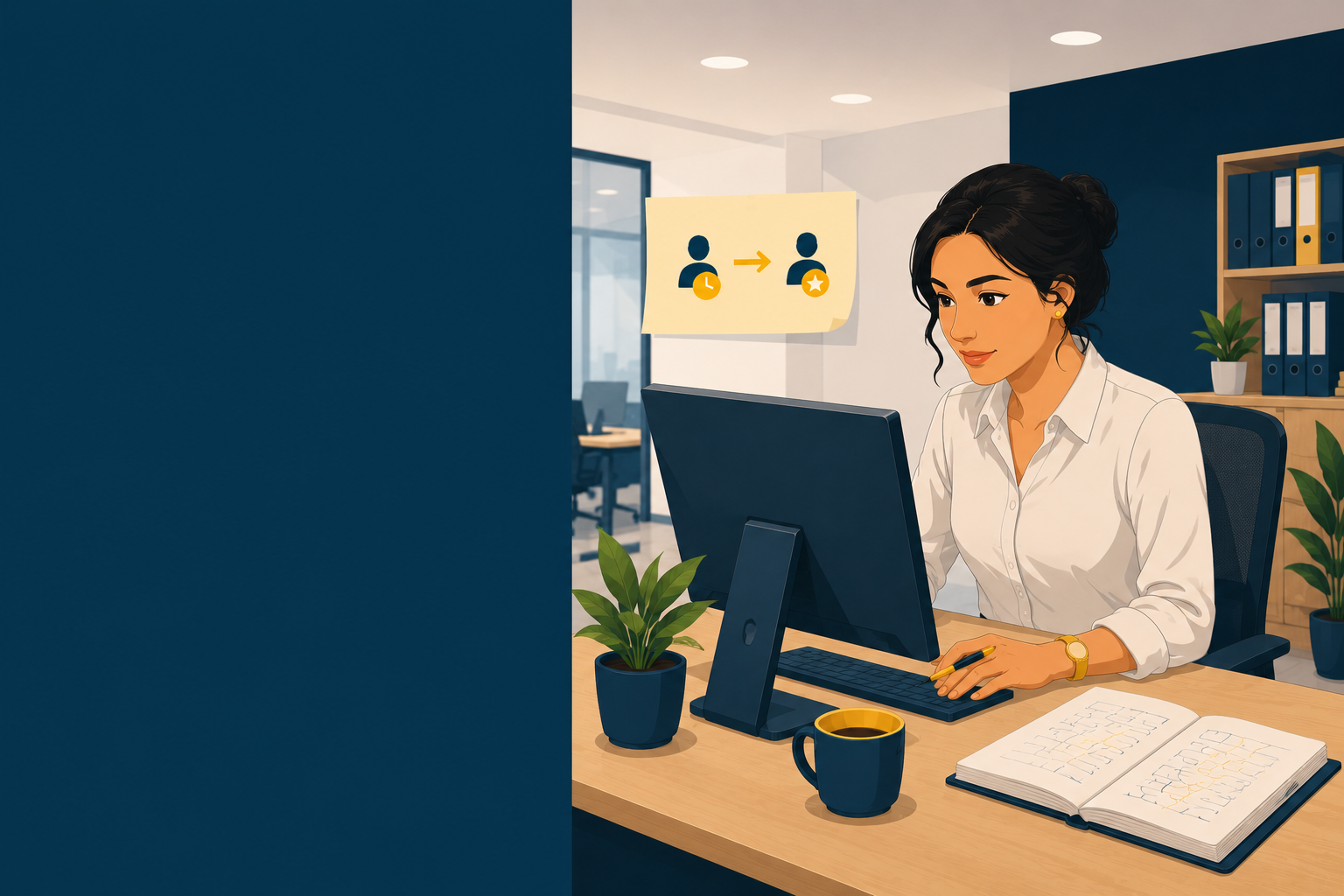 Consultante en agence d'emploi consultant un profil candidat pour un placement CDD-CDI