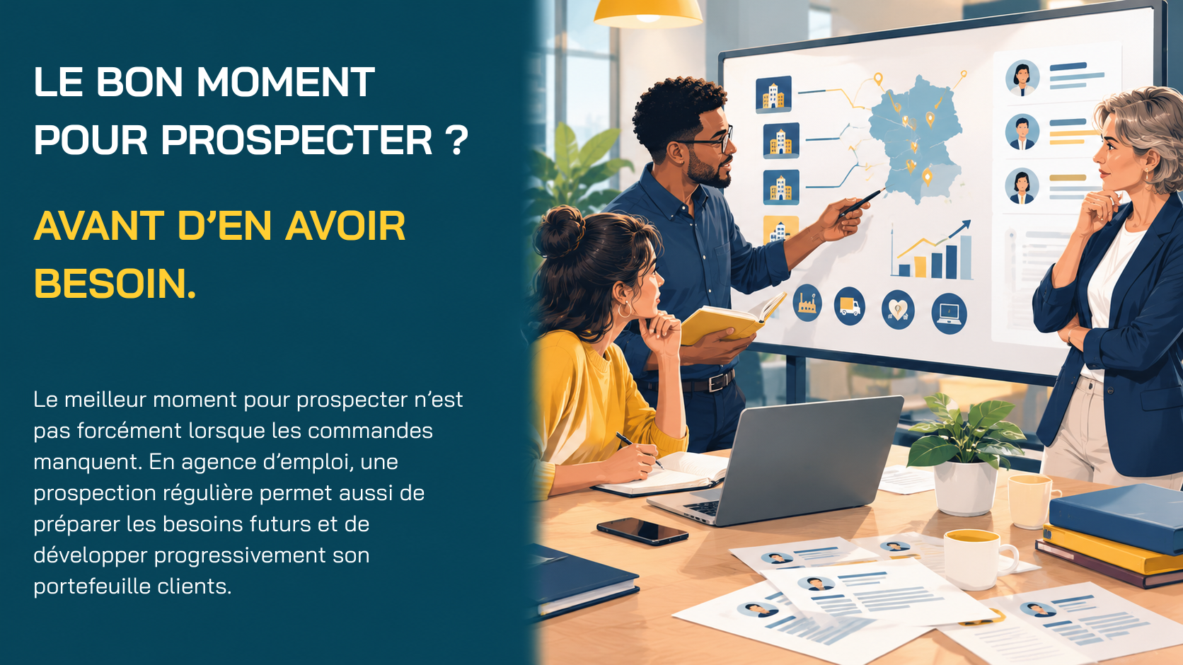 You are currently viewing Le bon moment pour prospecter n’est pas quand votre carnet de commandes est vide
