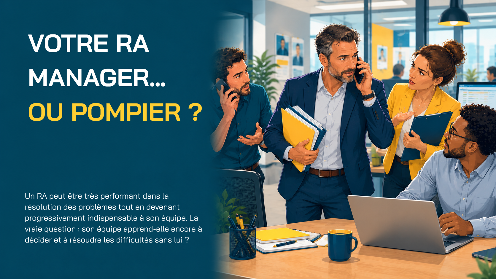 You are currently viewing Votre RA est-il encore manager… ou est-il devenu le meilleur pompier de l’agence ?