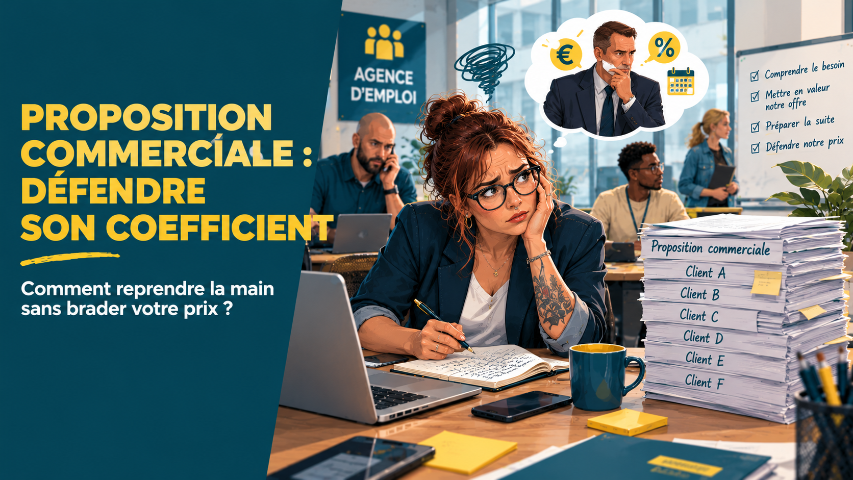 Vous consultez actuellement Votre proposition commerciale reste sans réponse : comment reprendre la main sans baisser votre coefficient ?